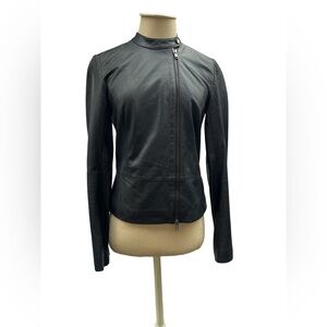 Classiques Entier Black Leather Jacket Size XS